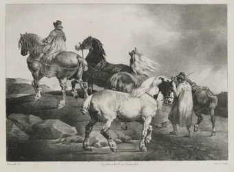 Horses Being Led to the Fair